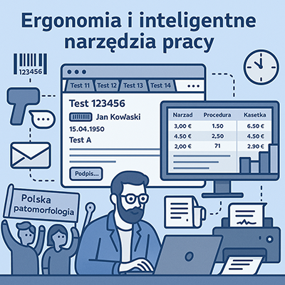 Ilustracja inteligentnych narzędzi pracy