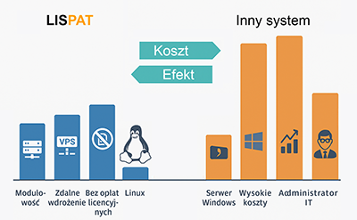 Ilustracja koszt / efekt